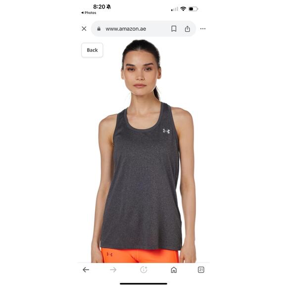 Under Armour Womens Charcoal Gray Standard Teck Solid Tech Top Size Small - Picture 6 of 12